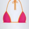 Paita driehoekige bikinitop in fuchsia