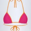 Paita driehoekige bikinitop in fuchsia