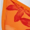 Paita driehoekige bikinitop met oranje orchideeënprint