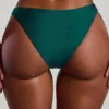 Palau met kralen versierd hoog uitgesneden cheeky bikinibroekje in jadegroen