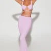 Parma versierde beugel-crop-top met bandjes in lila
