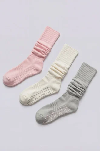 Pilates 3-pack sokkenbundel in Multi