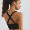 Plunge Neck Define Luxe sportbeha in zwart
