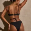 Icaria bikinibroekjes met hardware-details in zwart