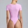 Raine body with straps in violet pink