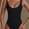 Reese body with round neck in black