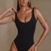 Reese body with round neck in black