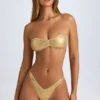 Rio bandeau-bikinitop in goud