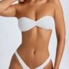 Rio bandeau-bikinitop in wit