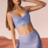 Selena versierd korset met col in blauw