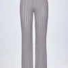 Selara mid-rise flared broek in zilver