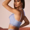 Selena versierd korset met col in blauw
