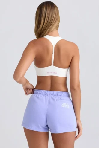 Shorts met middelhoge taille in Periwinkle