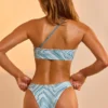 Signature Swim II eendelig badpak met blauwe print