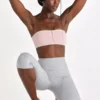 Soft Active bandeau-sportbeha in Blush Marl