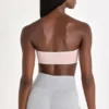 Soft Active bandeau-sportbeha in Blush Marl