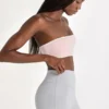 Soft Active bandeau-sportbeha in Blush Marl