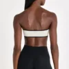 Soft Active bandeau-sportbeha in ivoor