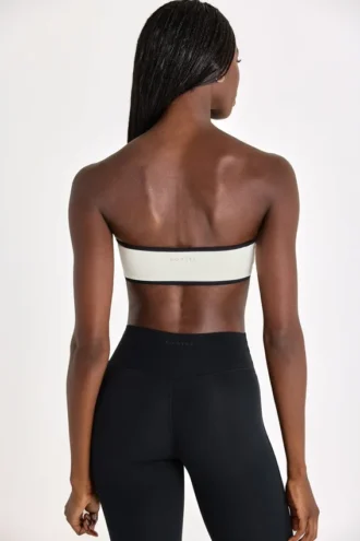 Soft Active bandeau-sportbeha in ivoor