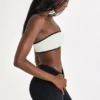 Soft Active bandeau-sportbeha in ivoor