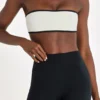 Soft Active bandeau-sportbeha in ivoor
