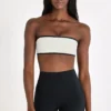 Soft Active bandeau-sportbeha in ivoor