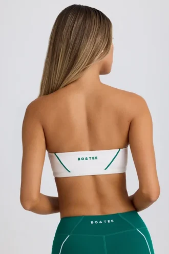Soft Active bandeau-sportbeha in wit