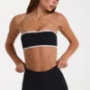 Soft Active bandeau-sportbeha in zwart