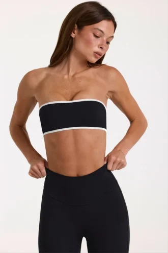 Soft Active bandeau-sportbeha in zwart