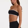 Soft Active bandeau-sportbeha in zwart