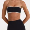 Soft Active bandeau-sportbeha in zwart