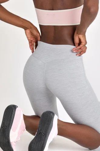 Soft Active capri-legging in grijs gemêleerd