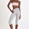 Soft Active capri-legging in grijs gemêleerd