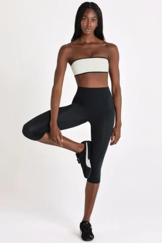 Soft Active Capri-legging in zwart