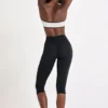 Soft Active Capri-legging in zwart