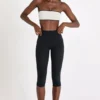 Soft Active Capri-legging in zwart