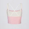 Soft Active gelaagde tanktop in poederroze