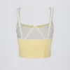 Soft Active gelaagde tanktop in zachtgeel