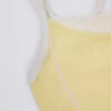 Soft Active gelaagde tanktop in zachtgeel