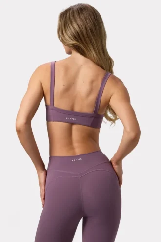 Soft Active sportbeha met naaddetails in Dusk