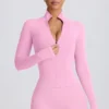 Soft Active-jas met ritssluiting in babyroze