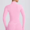 Soft Active-jas met ritssluiting in babyroze