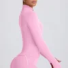 Soft Active-jas met ritssluiting in babyroze