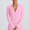 Soft Active-jas met ritssluiting in babyroze