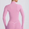Soft Active jas met ritssluiting in Dusty Pink