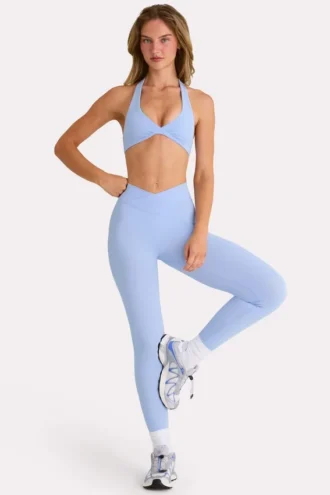 Soft Active lange legging in Sky
