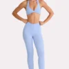 Soft Active lange legging in Sky