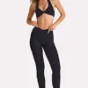 Soft Active lange legging in zwart
