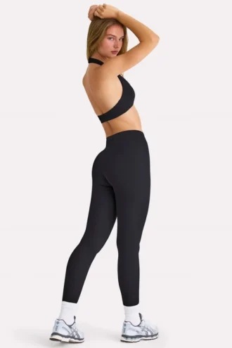 Soft Active lange legging in zwart
