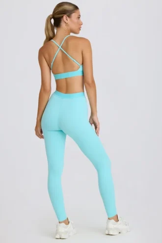 Soft Active-legging in aqua
